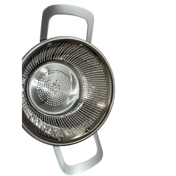 Master Class Stainless Steel 3 Qt Colander With Pink Exterior & Dual Handles New - Picture 3 of 6